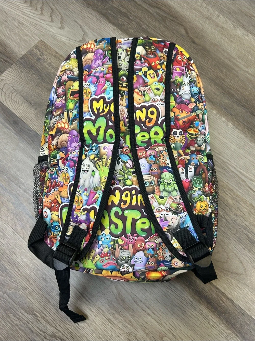 Kids Backpack - Multicolor Monster Print